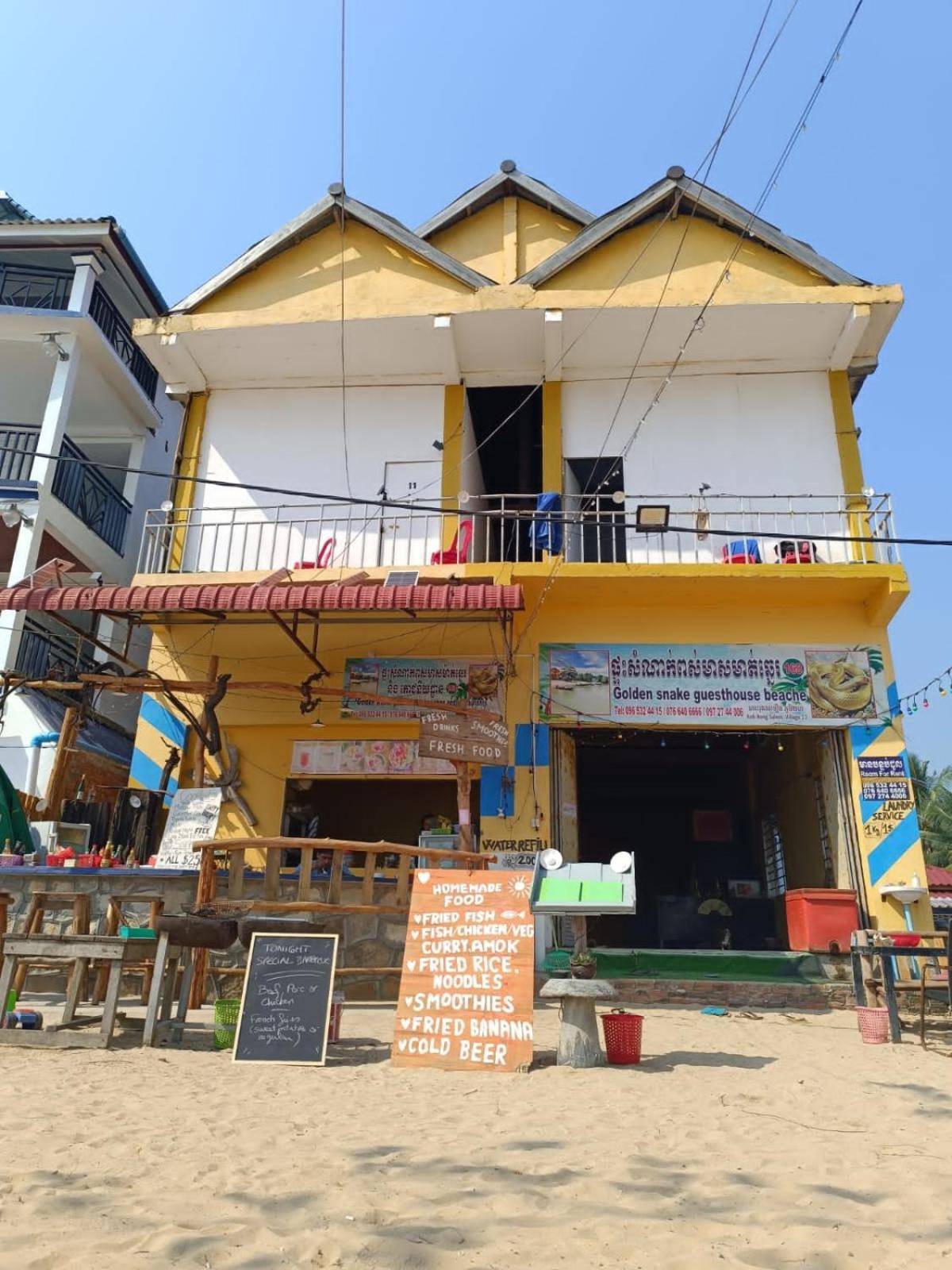 Golden Snake Guesthouse Beach Koh Rong Sanloem Buitenkant foto